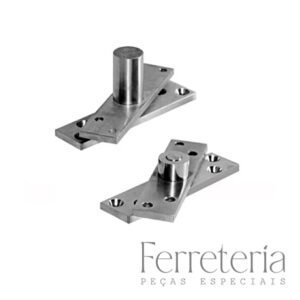 Dobradiça Pivotante Para Porta Sem Regulagem em Inox PF1340 Até 150 kg