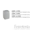 Lixeira de Piso Quadrada Lapidada em Resina com Tampa 880 - 5,5 litros - Image 2