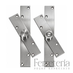 Dobradiça Pivotante Para Porta Sem Regulagem em Inox PF1370 Até 800 kg