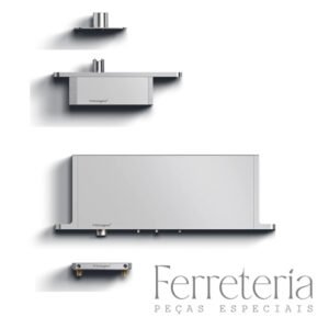 Dobradiça Pivotante com Fechamento Automático e Regulagem System M+ 20-500kg