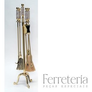 Kit de Limpeza e Jogo de Ferramentas para Lareira ALF20467