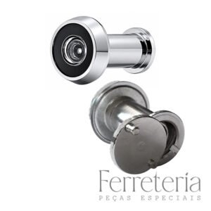 Olho Mágico para Porta - Visor de segurança 200° - VSF12022 Com Tampa de Privacidade